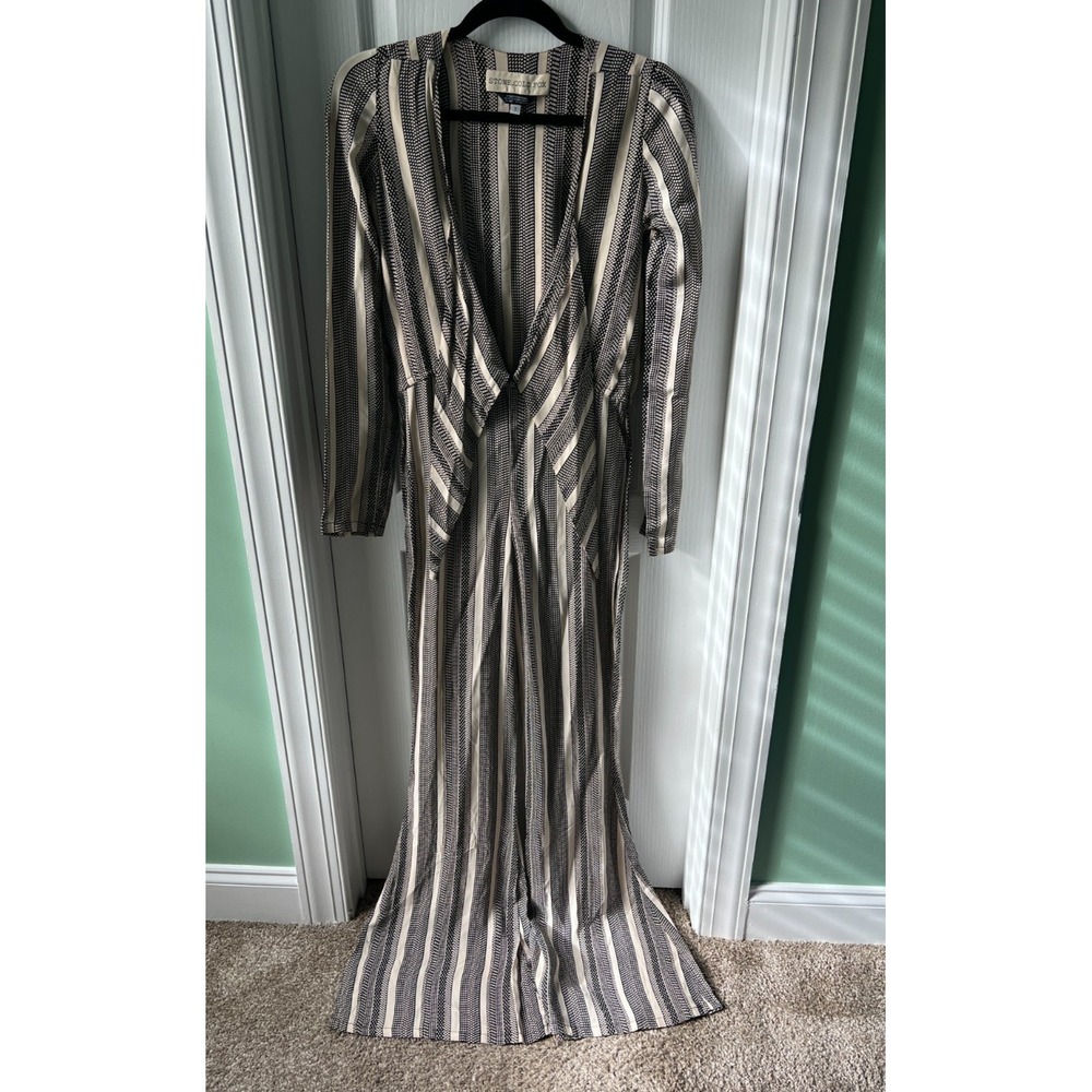 Stone Cold Fox Stardust Jumpsuit Deep V Neckline Tie‎ Boho Festival Size 1 Small